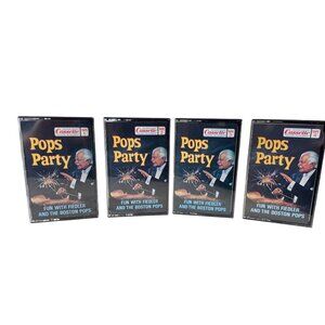 Pops Party Cassette Set Of 4 Tapes Fun With Fiedler & The Boston Pops